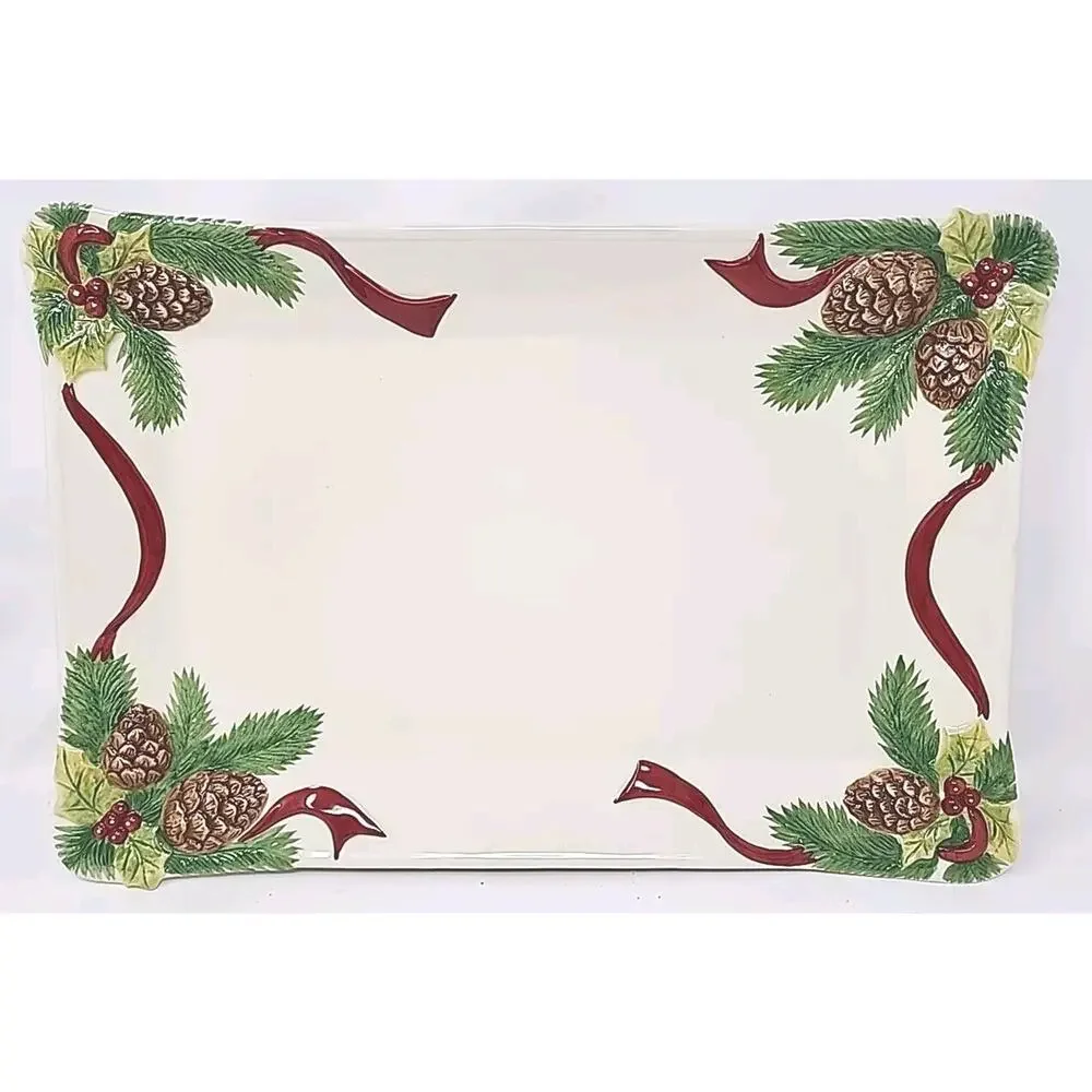 Valerie‎ by Cumberland Design Group 5pc Christmas Serving Set Platter, Bowl X-B